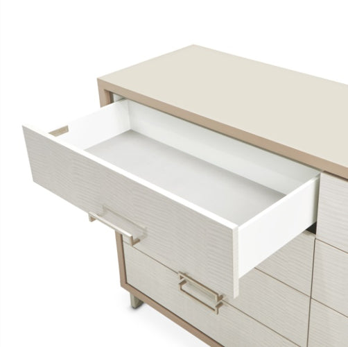 AICO Furniture Palm Gate Dresser in Clay