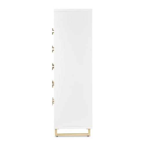 AICO Furniture Palm Gate 6 Drawer Chest in Cloud White