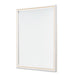 AICO Furniture Palm Gate Wall Mirror in Cloud White image