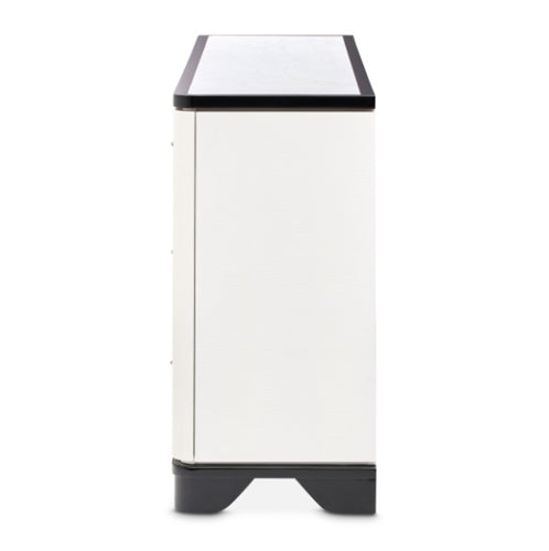 AICO Furniture Tuxedo Dresser in Piano Keyboard