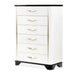 AICO Furniture Tuxedo 6 Drawer Chest in Piano Keyboard image