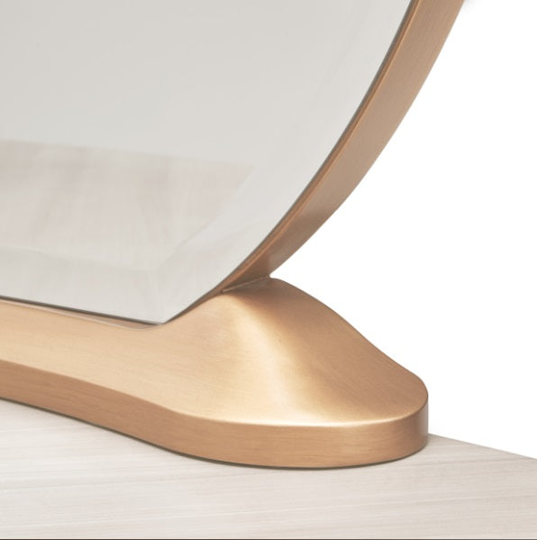 AICO Furniture St.Charles Vanity Mirror in Dove Gray