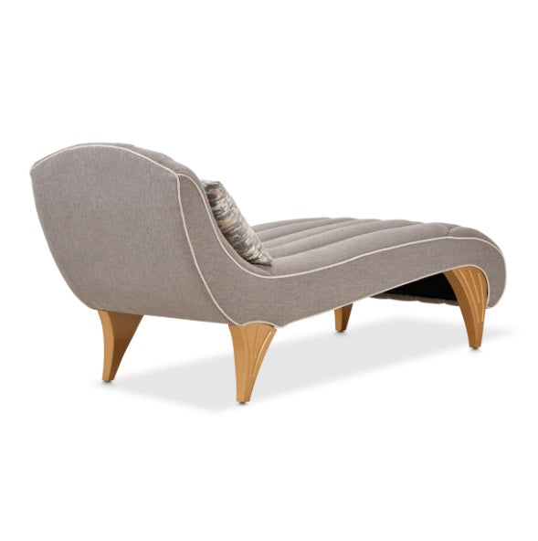 AICO Furniture St.Charles Chaise in Dove Gray
