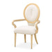 AICO Furniture Camellia Field Arm Chair (Set of 2) in Caramel image