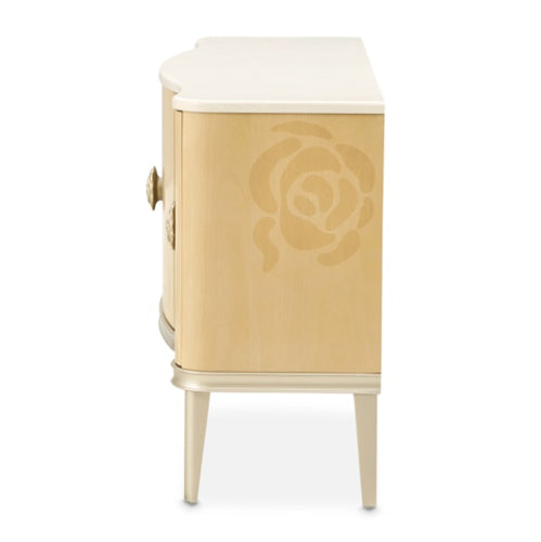 AICO Furniture Camellia Field Sideboard in Caramel