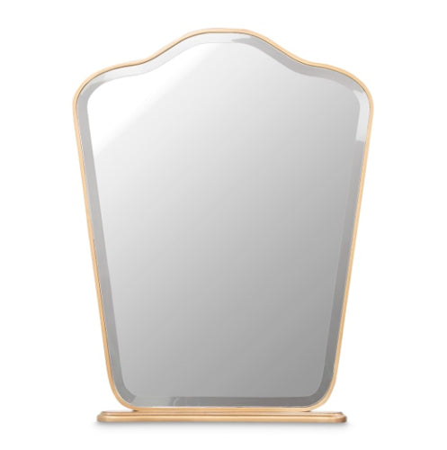 AICO Furniture Camellia Field Vanity Mirror in Warm Pecan