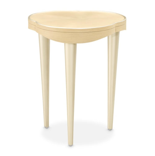 AICO Furniture Camellia Field Chairside Table in Caramel