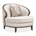 AICO Furniture Camellia Field Matching Chair in Warm Pecan image