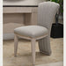AICO Furniture Fantosini Vanity Chair in Silver Mist image