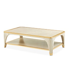 AICO Furniture La Terrazza Rectangular Cocktail Table in Silver Mist image