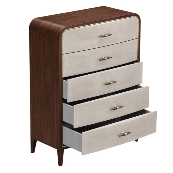 AICO Furniture Houston Chest in Walnut