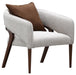 AICO Furniture Houston Accent Chair Pebble in Walnut image