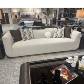AICO Furniture West Kensington Sofa Buff in Medium Espresso image