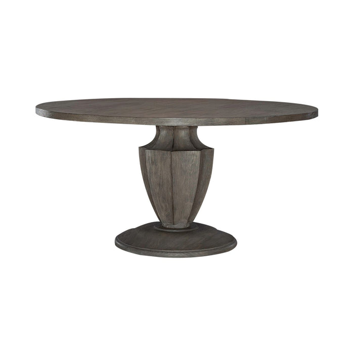 Westfield Round Pedestal Table in Havana Brown