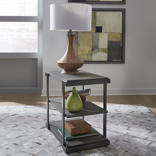 Liberty Furniture Modern View Tiered End Table in Gray image