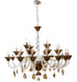 Aico Lighting Rundale 28 Light Chandelier in Clear and Chrome image