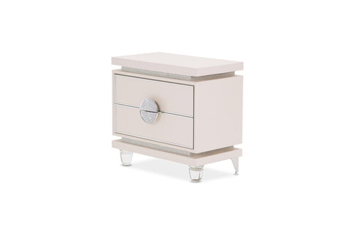 Glimmering Heights Upholstered Nightstand in Ivory image
