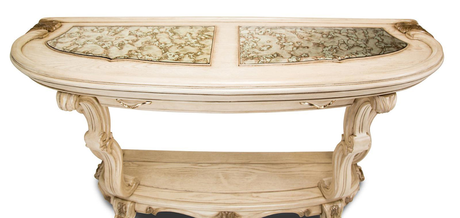 Platine de Royale Console Table in Champagne