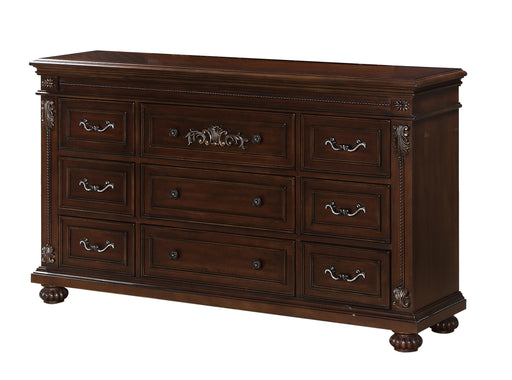 Destiny Traditional Style Dresser in Cherry finish Wood image