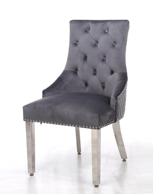 Leo Transitional Style Gray Accent Chair image