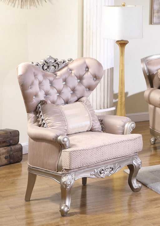 Daisy Traditional Style Chair in Pearl finish Wood image