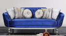 Skylar Transitional Style Sofa in Silver finish Wood image