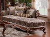 Janet Traditional Style Chaise in Cherry finish Wood image