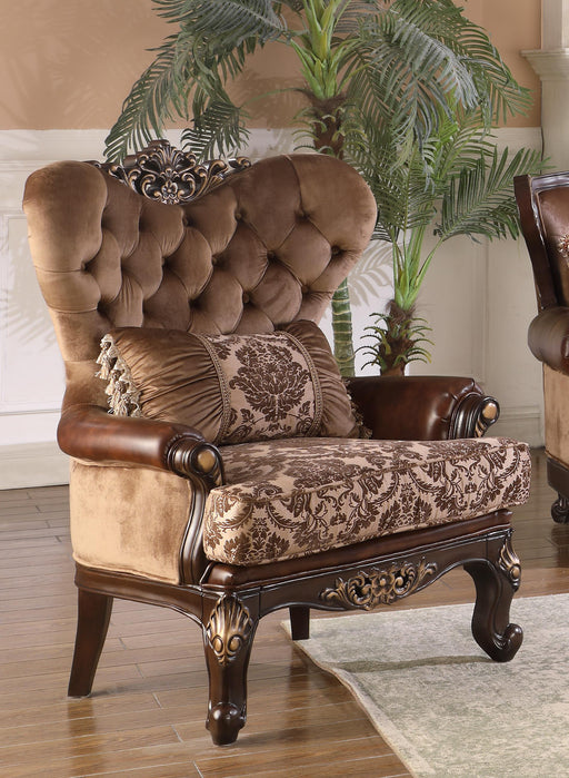 Phoenix Transitional Style Chair in Cherry finish Wood image