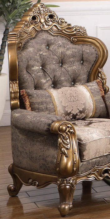 Amelia Traditional Style Chair in Bronze finish Wood