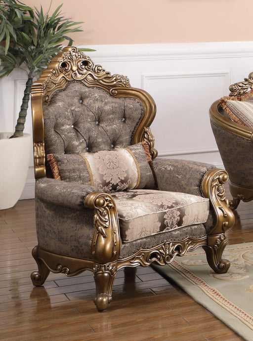 Amelia Traditional Style Chair in Bronze finish Wood image