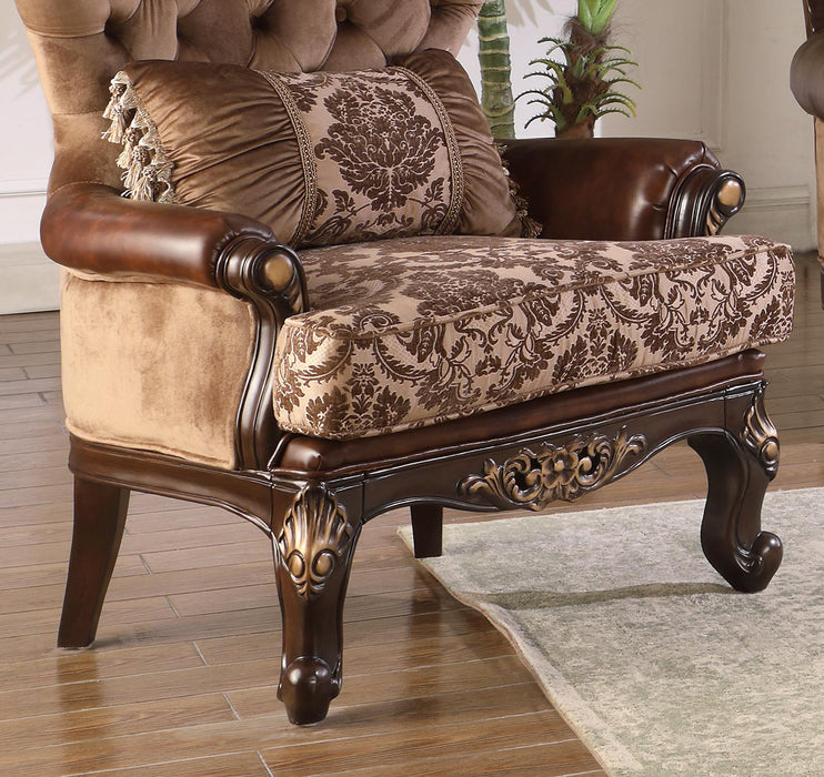 Phoenix Transitional Style Chair in Cherry finish Wood