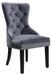 Bronx Transitional Style Silver Dining Chair in Walnut Wood image