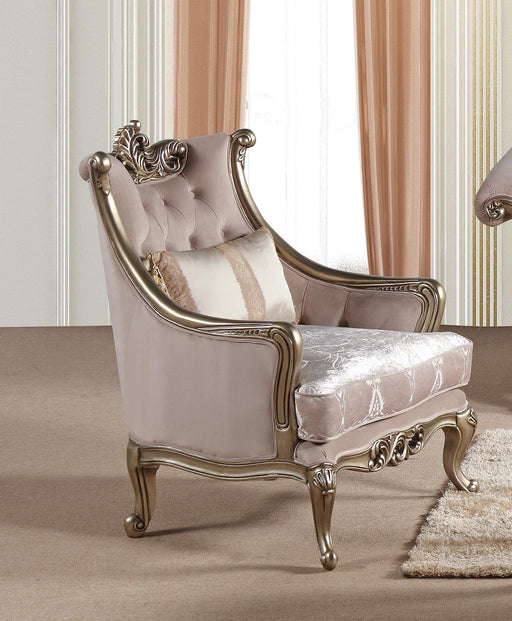 Ariana Traditional Style Chair in Champagne finish Wood image