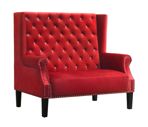 Lexi Transitional Style Red Accent Chair image