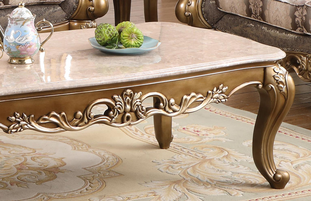 Amelia Traditional Style End Table in Bronze finish Wood