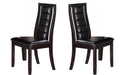 Era Transitional Style Dining Chair in Espresso finish Wood image