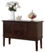Pam Transitional Style Dining Server in Espresso finish Wood image
