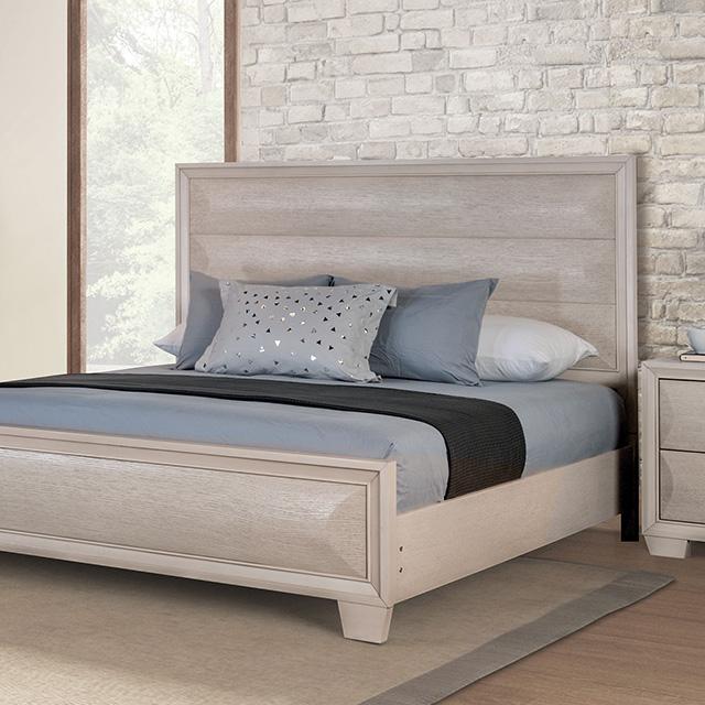 Chemnitz Bed Espresso & White
