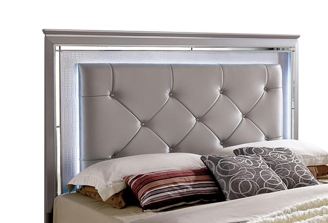 Bellagrand Bed Oak, Silver & Black