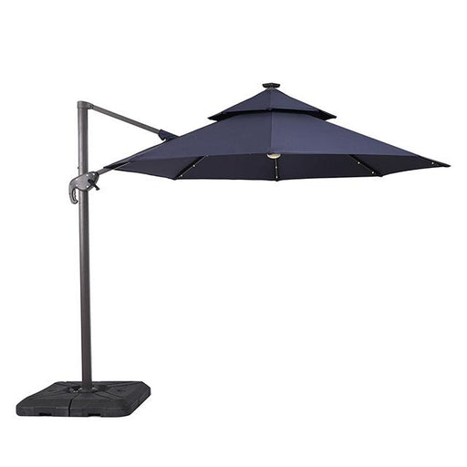Nuti 10 Ft Round Umbrella w/ LED Light + 37" Large Base image