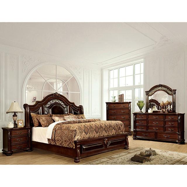 Flandreau Brown Cherry/Espresso Cal.King Bed