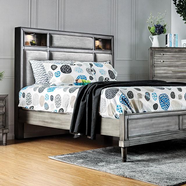 DAPHNE Gray Cal.King, E.King & Queen Bed