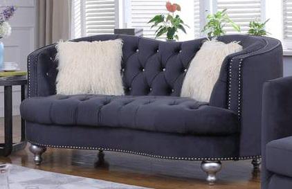 Galaxy Home Afreen Upholstered Loveseat in Gray GHF-808857661579 image
