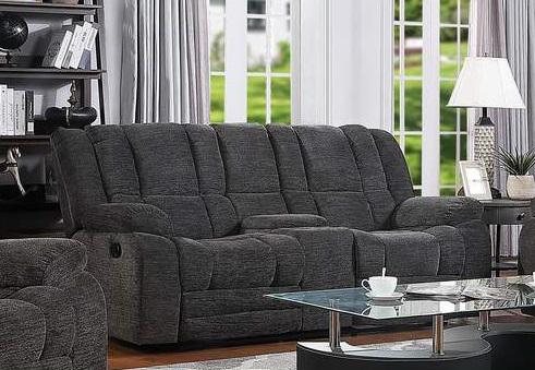 Galaxy Home Chicago Reclining Loveseat in Gray GHF-808857585141 image