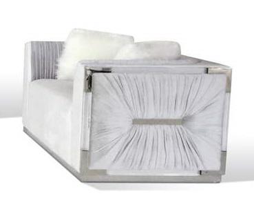 Galaxy Home Contempo Loveseat in Silver GHF-808857748829 image