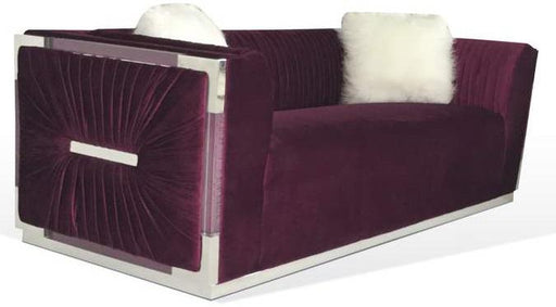 Galaxy Home Contempo Loveseat in Wine GHF-808857787002 image
