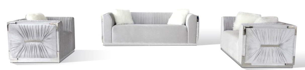 Galaxy Home Contempo Sofa in Silver GHF-808857714534