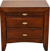 Galaxy Home Emily 3 Drawer Nightstand in Cherry GHF-808857649058 image
