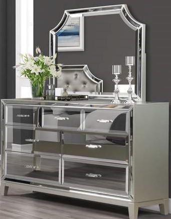 Galaxy Home Harmony 7 Drawer Dresser in Silver GHF-808857985118 image