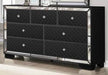 Galaxy Home Madison 7 Drawer Dresser in Black GHF-808857823571 image